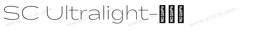 SC Ultralight字体转换 SC Ultralight字体转换